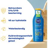 2x Nivea Sun Protect & Hydrate Zonnemelk SPF 50+ 200 ml