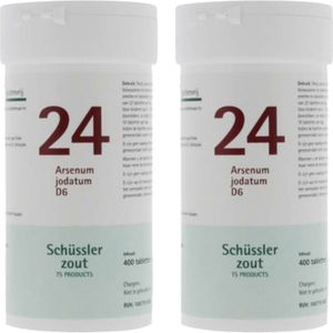 Pfluger Schussler Zout nr 24 Arsenum Jodatum D6 - 2 x 400 tabletten