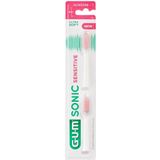 6x GUM Opzetborstels Sonic Daily Sensitive 2 stuks