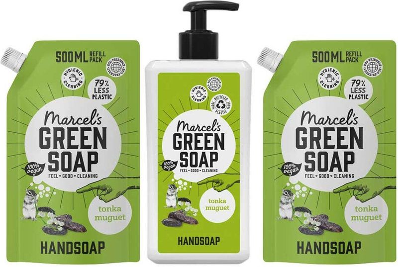 Marcel's Green Soap Tonka & Muguet Handzeep Pakket
