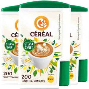 Céréal Stevia Sweet - 3 x 200 tabletten - Voordeelverpakking