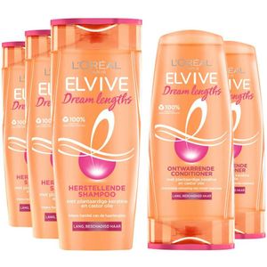 L'Oréal Elvive Dream Lengths - Shampoo 3x 250 ml & Conditioner 2x 200 ml - Pakket