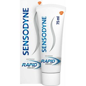 6x Sensodyne Tandpasta Rapid Relief Whitening 75 ml