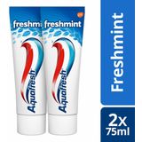 2x Aquafresh Tandpasta Freshmint 3in1 Gezonde Tanden 2 x 75 ml
