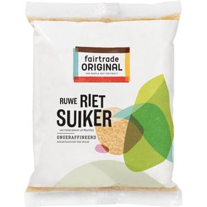 Fairtrade Original - Rietsuiker - 3 x 500 gr - Voordeelverpakking