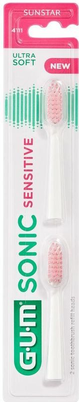 3x GUM Opzetborstels Sonic Daily Sensitive 2 stuks