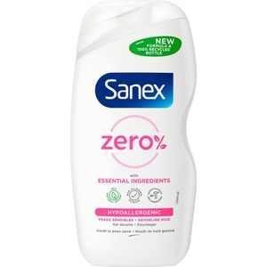 3x Sanex Douchegel Zero% Sensitive Skin 500 ml