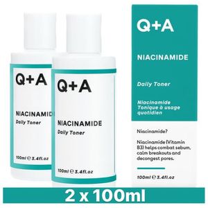 2x Q+A Niacinamide Daily Toner 100 ml