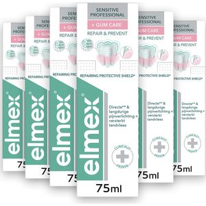 6x Elmex Tandpasta Sensitive Professional Gum Care 75 ml