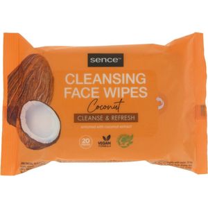 6x Sence Gezichtsreinigingsdoekjes Coconut 20 stuks