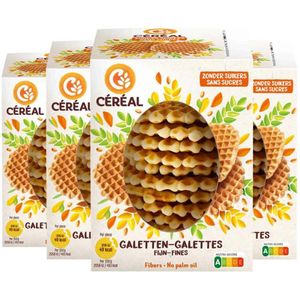 Céréal Galetten Fijn Suikervrij - 4 x 150 gr - Voordeelverpakking