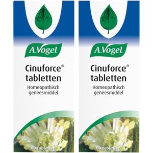 2x A.Vogel Cinuforce 80 tabletten