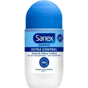 3x Sanex Deodorant Roller Dermo Extra Control 50 ml