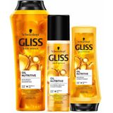 Gliss - Oil Nutritive - Crèmespoeling - 200ml - Voor Lang, Droog Haar