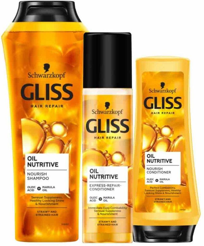 Gliss - Oil Nutritive - Crèmespoeling - 200ml - Voor Lang, Droog Haar
