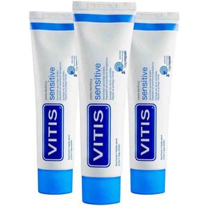 3x Vitis Tandpasta Sensitive 75 ml