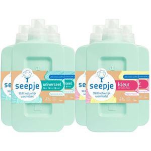 Seepje - Vloeibaar Wasmiddel - Sprankelende Jasmijn en Magische Magnolia - 1 Liter - 23 Wasbeurten