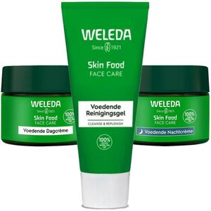 Weleda Skin Food Routine - Voedende Dagcréme 1 x 40 ml, Voedende Nachtcréme 1 x 40 ml & Reinigingsgel 1 x 75 ml Pakket