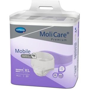 2x Molicare Premium Mobile 8 Druppels XL 2421 ml Absorptie 14 stuks