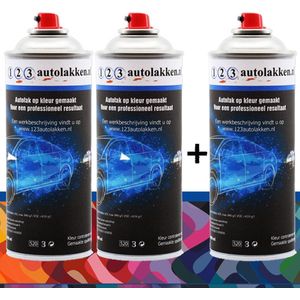 Spuitbus Autolak PEUGEOT Kleurcode ESM - BLEU VERTIGO-MET. 2L - 400ml + Spuitbus BLANKE LAK - 400ml