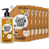 Marcel's Green Soap - Handzeep - Sandelhout & Kardemom - 6 Navullingen