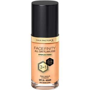 2x Max Factor Facefinity All Day Flawless Foundation W70 Warm Sand 34 ml