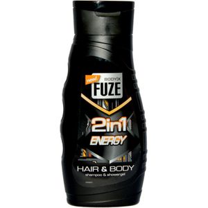 6x Body-X Fuze Douchegel Hair & Body Energy 300 ml