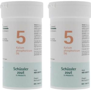 Pfluger Schussler Zout nr 5 Kalium Phosphoric D6 - 2 x 400 tabletten