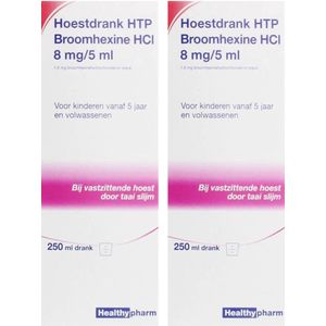 Healthypharm Hoestdrank Volwassen 8mg/5 ml - 2 x 250 ml