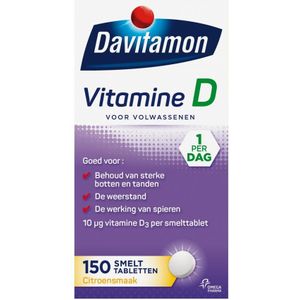 4x Davitamon Vitamine D Volwassenen 150 smelttabletten