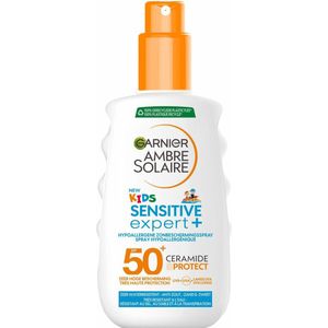 2x Garnier Ambre Solaire Sensitive Expert+ Kids Zonnebrandspray SPF 50+ Ceramide Protect 150 ml