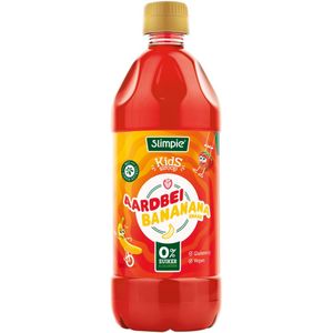 3x Slimpie Siroop Kids Aardbei Bananana 580 ml