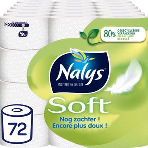 1+1 gratis: 3x Nalys Soft Hybride Toiletpapier in 80% Recycled Folie 2-laags 24 stuks