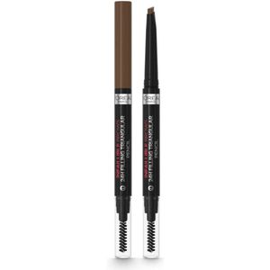 2x L'Oréal 24H Brow Filling Triangular Pencil 5.0 Light Brunette 1 ml