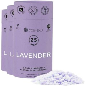 3x Cosmeau Geurbooster 25 Wasbeurten Lavendel 250 gr