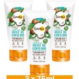 3x Lovea Biologische Handcreme Kokos 75 ml