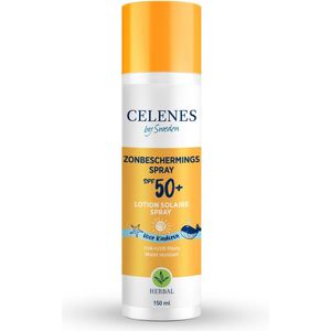 3x Celenes Herbal Zonnebrand Spray Kids SPF 50+ Alle Huidtypes 150 ml