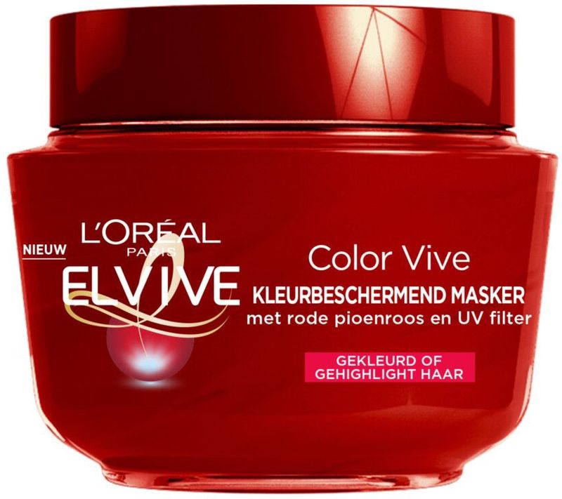 3x L'Oréal Elvive Color Vive Haarmasker 300 ml