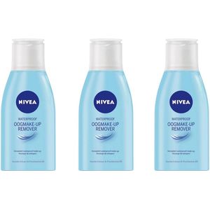 Nivea - Oogmake-Up Remover - 3x125 ml - Puur Hyaluronzuur