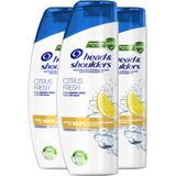 3x Head & Shoulders Citrus Fresh Shampoo 285 ml