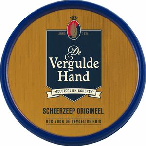 3x Vergulde Hand Scheerzeeptablet 75 gr