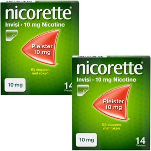 Nicorette Invisi Patch Pleisters 10mg - 2 x 14 stuks