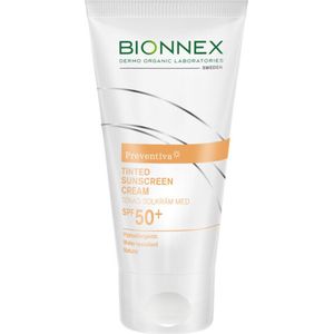 2x Bionnex Preventiva Getinte Zonnebrandcreme SPF 50+ 50 ml