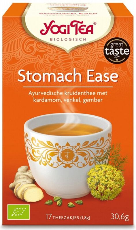 3x Yogi tea Stomach Ease Digest Biologisch 17 stuks