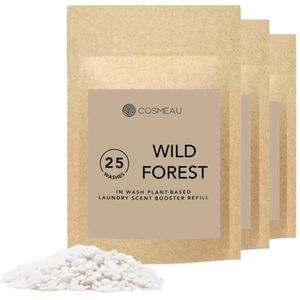 3x Cosmeau Geurbooster 25 Wasbeurten Navulling Wild Forest 250 gr