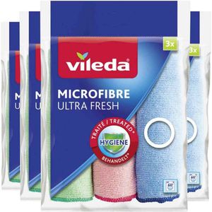 4x Vileda Microvezeldoek Ultra Fresh 3 stuks