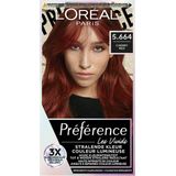 3x L'Oréal Preference Vivids Permanente Haarkleuring 5.664 Cherry Red