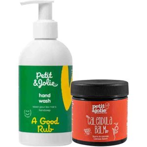 Petit & Jolie - Handzeep & Calendula Balm Pakket - Handverzorging - Natuurlijke Ingrediënten