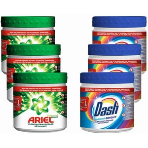 Ariel - Vlekverwijderaar - Diamond Bright - Witte Was - Dash Vlekverwijderaar - Poeder
