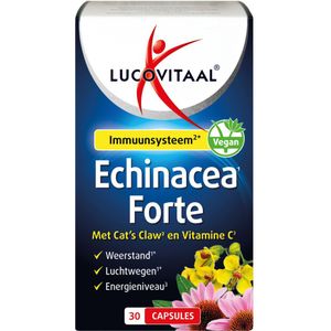 2x Lucovitaal Echinacea Forte Met Cat's Claw 30 capsules